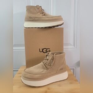 UGG Tan Platform Boots
